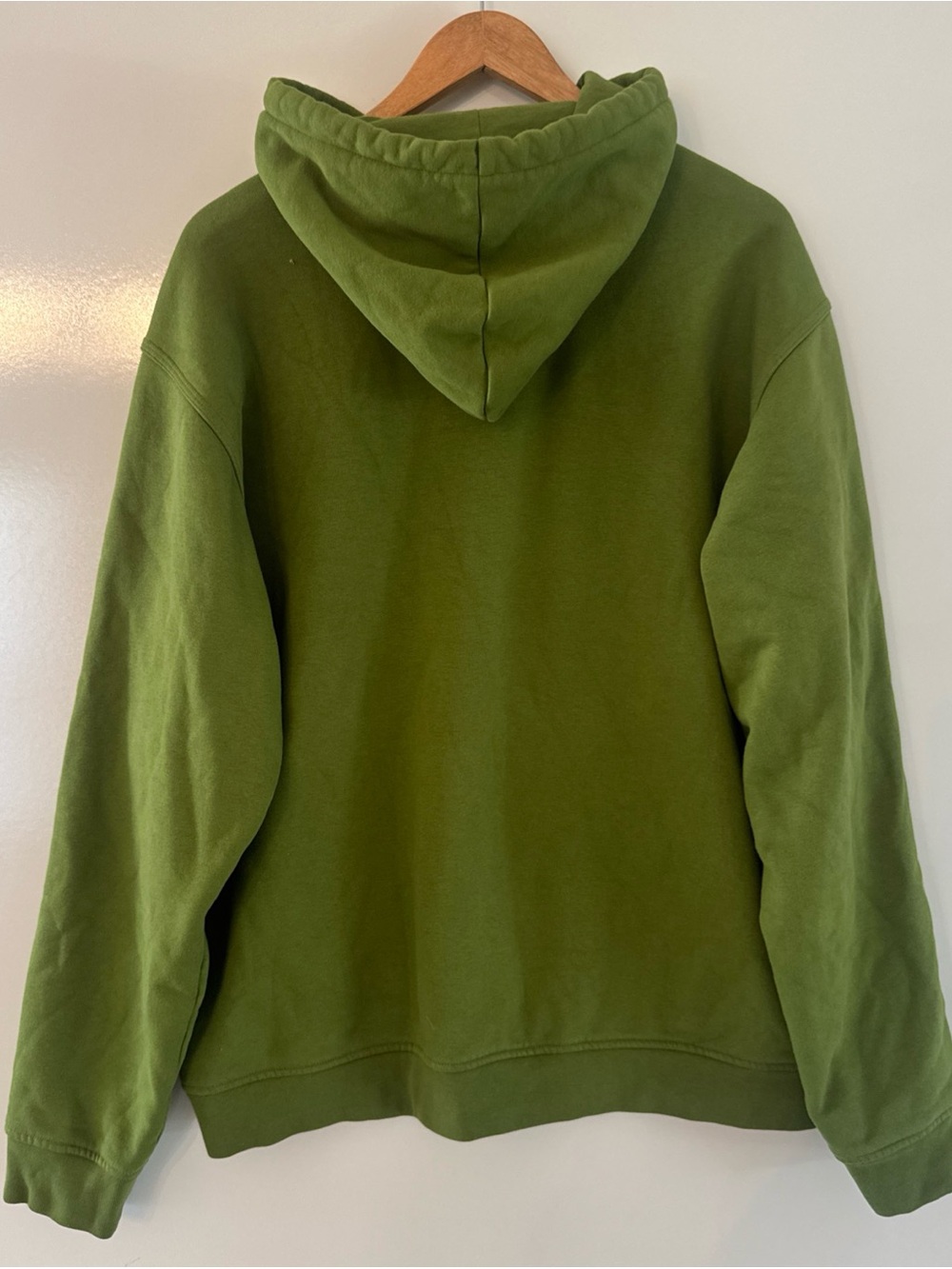 Adidas olive green Originals Essentials Trefoil Hoodie Size XL Sweatshirt - Picture 5 of 8